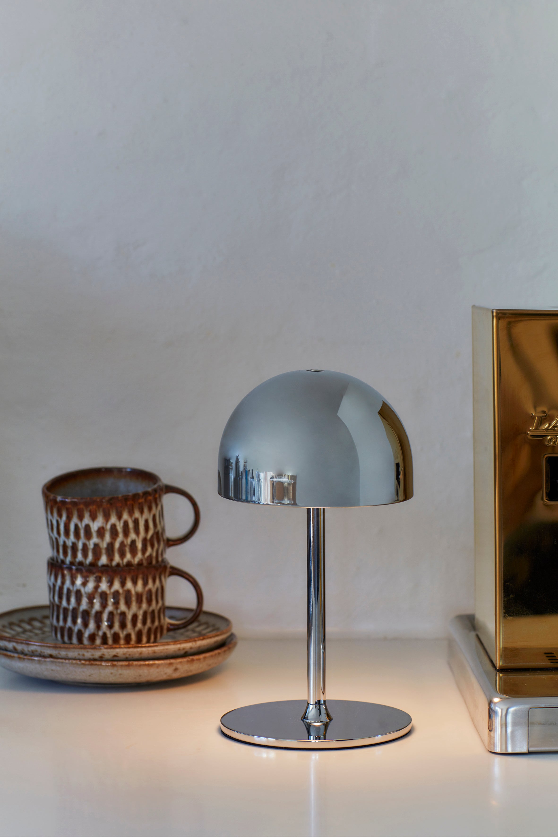 Tim lampe, Chrom - H22 cm.